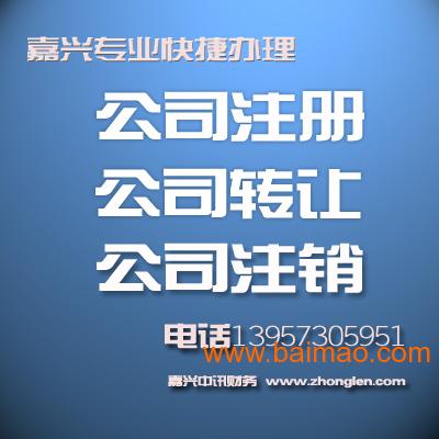 嘉兴公司注册、企业转让、变更、注销及代理记账一站式服务详解